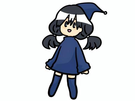 小人少女 小人少女 小人,女の子,ファンタジー,小さい,妖精,フェアリー,童話,物語,かわいい,笑顔のイラスト素材