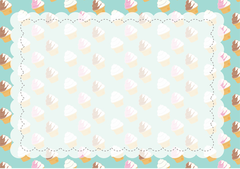 Illustration, ice, soft cream, background, 