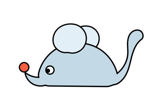 ネズミ ネズミ,マウス,かわいい,動物,アイコン,シンプルのイラスト素材