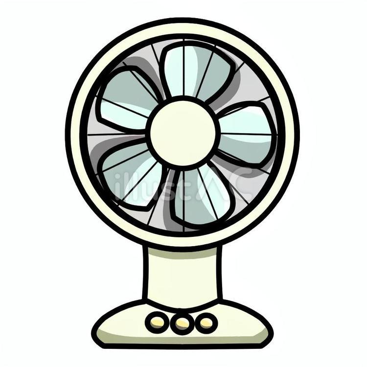 扇風機 扇風機,手描き,シンプルのイラスト素材