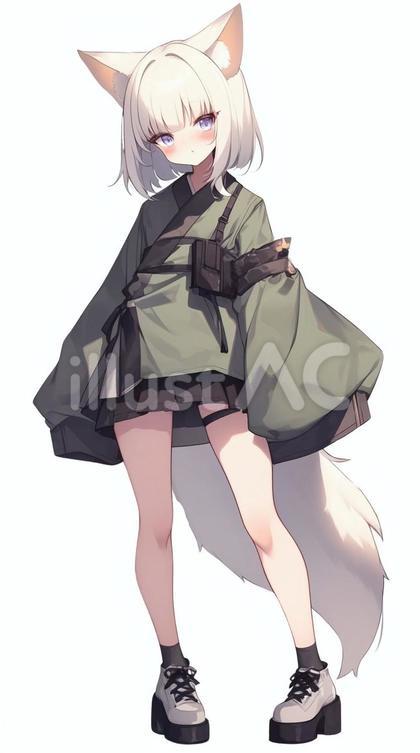 白狐の女の子