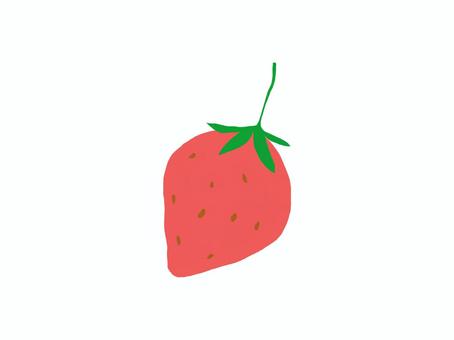 いちごのイラスト いちご,果物,食べ物,イラスト,挿絵,シンプル,jpeg,pngのイラスト素材