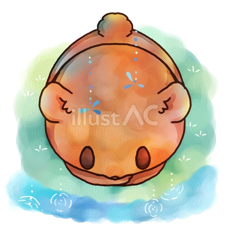 あめふりくまのこ 童謡,雨,くまのイラスト素材