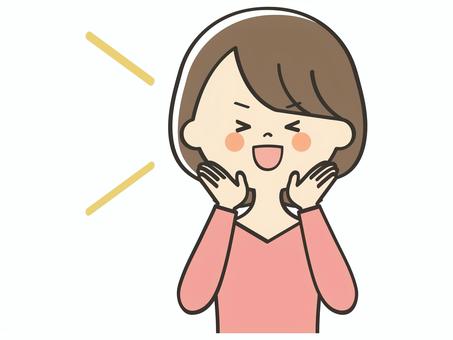 応援する若い女性 応援する若い女性 応援,がんばれ,声援,集客,呼ぶ,声かけ,注目,誘導,お知らせ,叫ぶのイラスト素材