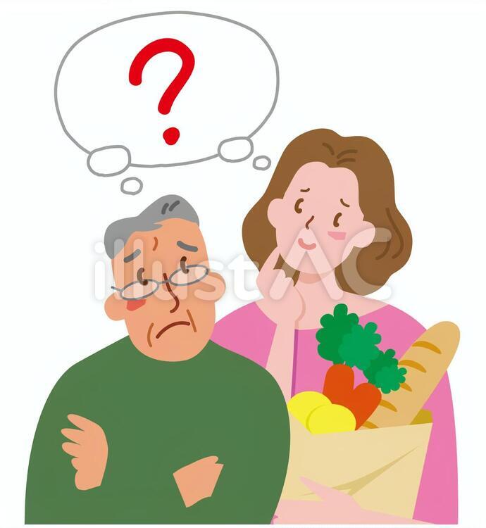 疑問 人物,女性,男性のイラスト素材