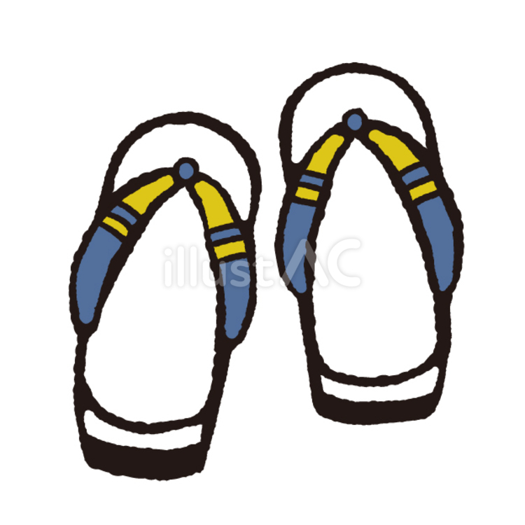 男性用の下駄 国内旅行,温泉,草履のイラスト素材