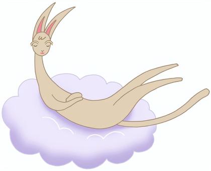 メルヘン・雲の上で眠る猫