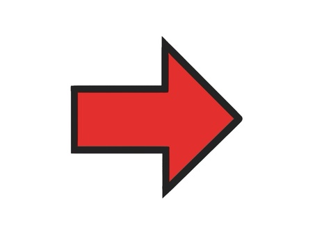 方向を指し示す矢印(やじるし)のアイコン 矢印,マーク,印,方角,方向,示す,指す,シンプル,向き,トレンドのイラスト素材