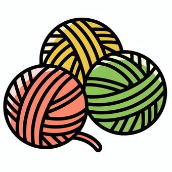 赤色と黄色と緑色の毛糸玉 赤色と黄色と緑色の毛糸玉 編み物,毛糸,手芸,ハンドメイド,趣味,手づくり,編む,冬,秋,かわいいのイラスト素材