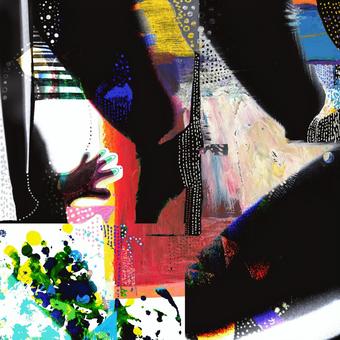 抽象背景 抽象画,アブストラクト,ビビッド,テクスチャ,アクリル,水彩のイラスト素材