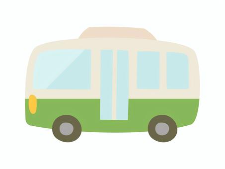くるま_シンプルフラット_バス 車,バス,自動車,乗り物,大型,公共,かわいい,シンプル,手描き,アイコンのイラスト素材