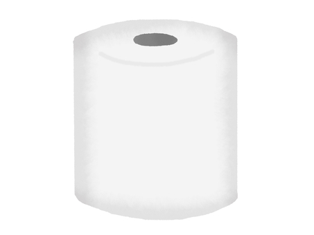 トイレットペーパー トイレットペーパー トイレットペーパー,トイレ,1個,日用品,消耗品,紙製品,白,必需品のイラスト素材