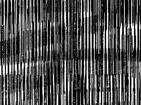 モノクロの手描き風ストライプ模様