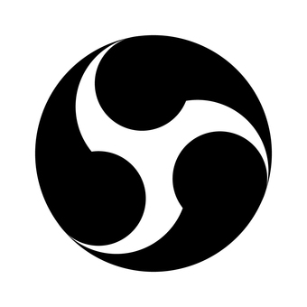 巴マーク 巴,巴紋,和,マーク,アイコン,太鼓,勾玉,和柄,渦,シンプルのイラスト素材