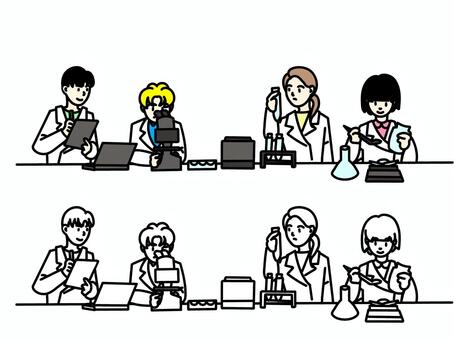 研究 研究,実験,サイエンス,開発,検査のイラスト素材