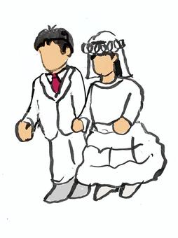 保育園の遊戯会 保育園,園児,子供,ドレス,洋服,演技,演技会,遊戯のイラスト素材