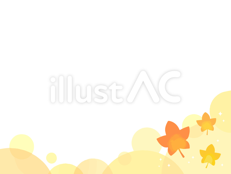 ほわほわと紅葉の背景（オレンジ） 背景,イエロー,紅葉のイラスト素材