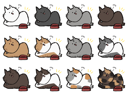 Illustration, cat, comics, handwriting, 