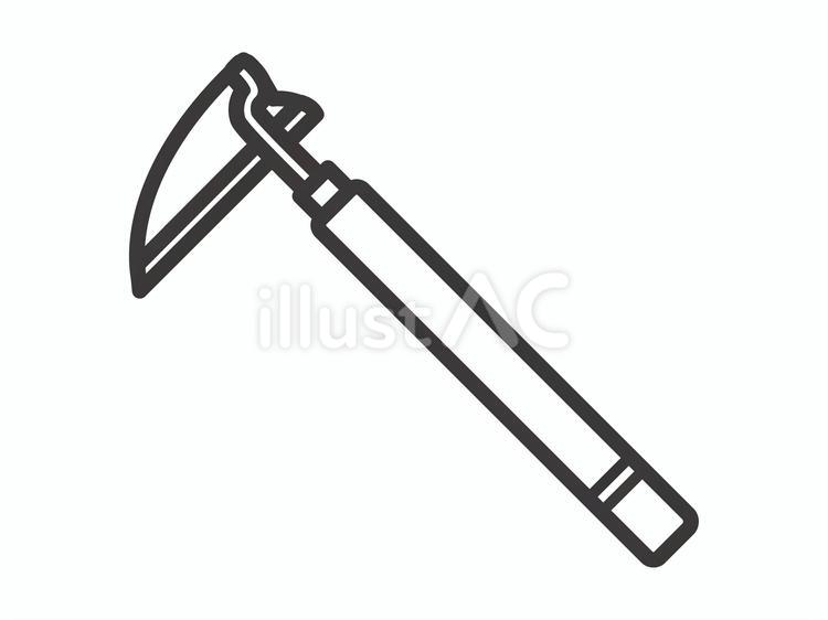 ねじり鎌03 ねじり鎌,工具,草取りのイラスト素材
