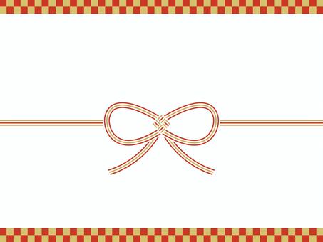 熨斗のイラスト　水引 水引,熨斗,リボン,お祝い,和風,御歳暮,御中元,プレゼント,贈答,のし紙のイラスト素材
