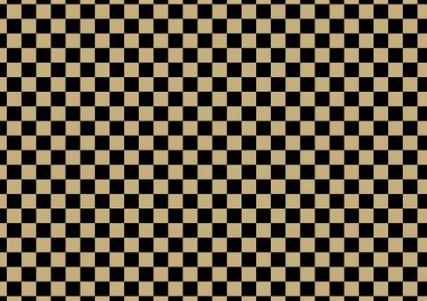 checkered gold black, , JPG