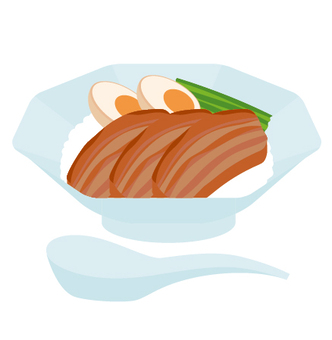 米飯飯碗, JPG, PNG 和 AI 米飯飯碗, 一碗米飯, 豬肉, 角煮, JPG, PNG 和 AI
