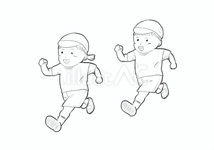 子供　運動会　イラスト 子供,幼児,小学生のイラスト素材
