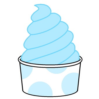 Illustration, soft cream, ice cream, ice, 