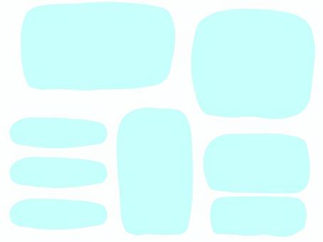 青いフレームセット