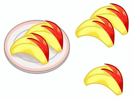 うさぎりんご（皿あり・なし・1個）