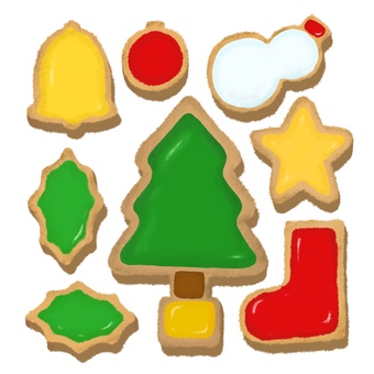 クリスマスアイシングクッキー(セット)B クリスマスアイシングクッキー(セット)B クリスマス,クッキー,ジンジャーブレッド,セット,かわいい,おしゃれ,色鉛筆,クレヨン,手描き,冬のイラスト素材
