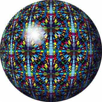 Illustration, colorful, psychedelic, mosaic, 