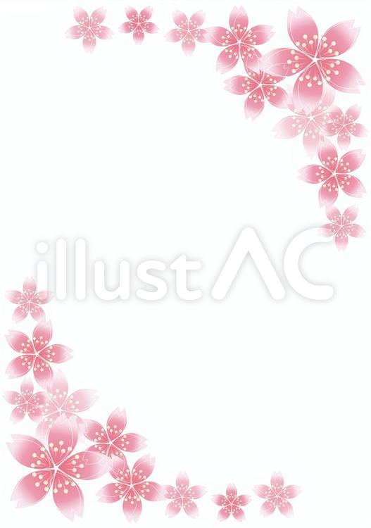 さくらさくら21 花,桜,春のイラスト素材