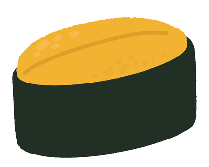 寿司(うに軍艦) 寿司(うに軍艦) うに,寿司,軍艦,海苔,食べ物,和食,日本食のイラスト素材