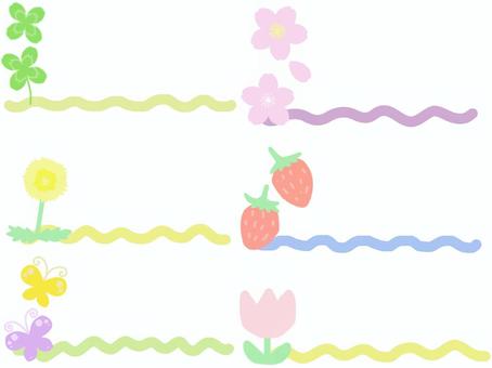 Illustration, bahar, astar, kurallı çizgi, 