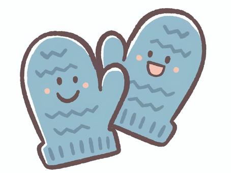 寒い冬の防寒具、暖かい衣装のニット手袋 寒い冬の防寒具、暖かい衣装のニット手袋 冬,防寒具,衣装,手袋,ニット,寒い,12月,1月,2月,かわいいのイラスト素材