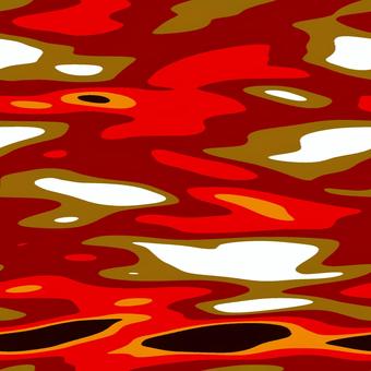 彩の迷路 迷彩,模様,赤,黒,白,茶色,オレンジ,重なり,抽象,パターンのイラスト素材