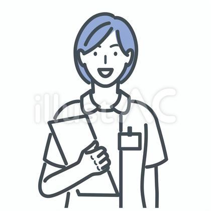 書類を持つ看護師