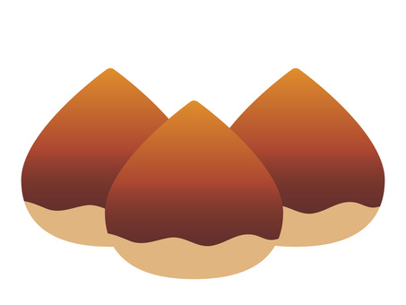 秋の味覚、甘栗のアイコン 栗,秋,味覚,食べ物,食材,デザート,スイーツ,和菓子,収穫,季節のイラスト素材