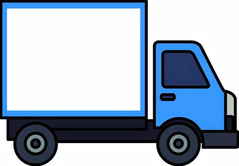 青の貨物トラックです。 青の貨物トラックです。 トラック,貨物車,輸送,貨物,運送業,配送,荷台,自動車,物流,短距離のイラスト素材