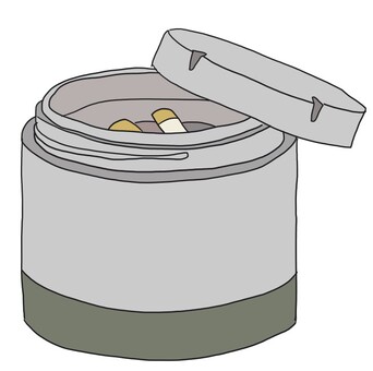 携帯灰皿 携帯灰皿,灰皿,喫煙,たばこ,吸い殻,マナー,エチケット,グッズ,日用品,イラストのイラスト素材