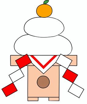 鏡餅のイラスト