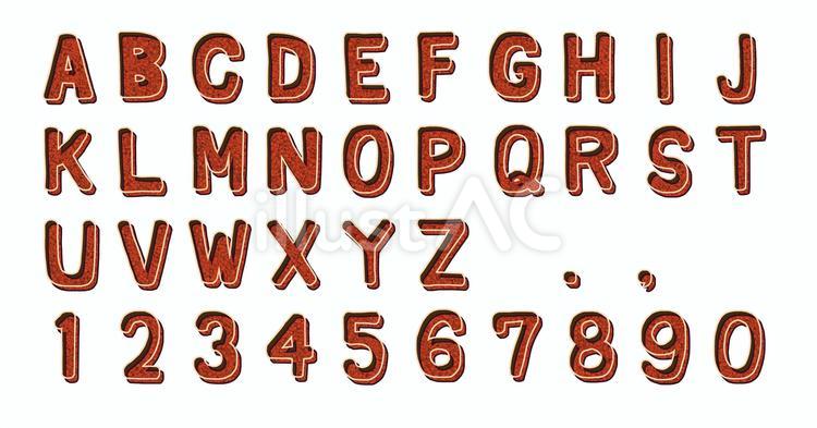 POP用文字B7 数字,アルファベット,デコレーションのイラスト素材