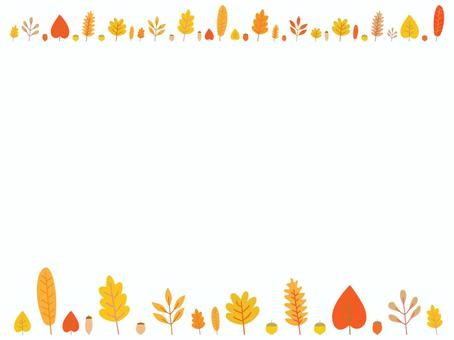北欧風の秋の紅葉・落ち葉のかわいい枠10 北欧風の秋の紅葉・落ち葉のかわいい枠10 秋,紅葉,フレーム,もみじ,和風,楓,葉,ベクター,柄,シンプルのイラスト素材