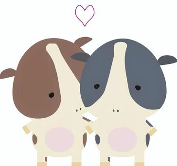 Good friend _ cow, , JPG and PNG