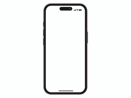 画面くりぬきiPhone黒フレーム　 スマートフォン,スマホ,iphone,モバイル,携帯電話,電子機器,デジタル,デバイス,アイコン,画面のイラスト素材