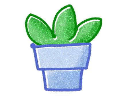観葉植物 観葉植物,植物,緑,植木鉢,手描き,シンプル,可愛いのイラスト素材