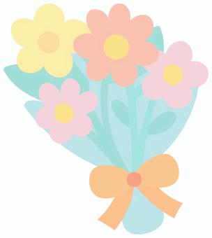 花束（パステルカラー） 花束,プレゼント,誕生日,プロポーズ,結婚記念日,記念日,贈り物,クリスマス,パーティー,祝いのイラスト素材