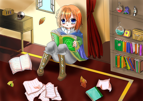 読書の秋 本,読書,読書の秋,室内,文学のイラスト素材