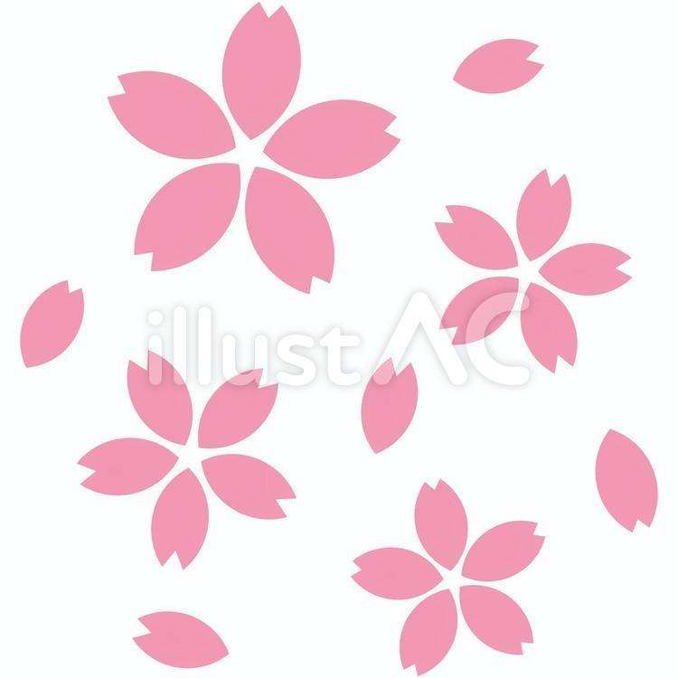 咲き乱れる桜2イラスト No 無料イラストなら イラストac